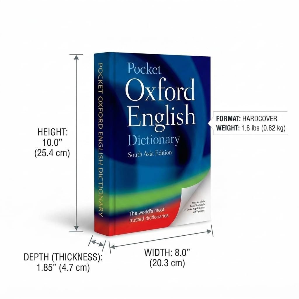 Oxford Pocket English Dictionary - 11th Edition | For Everyday Use | 2 Billion + Words