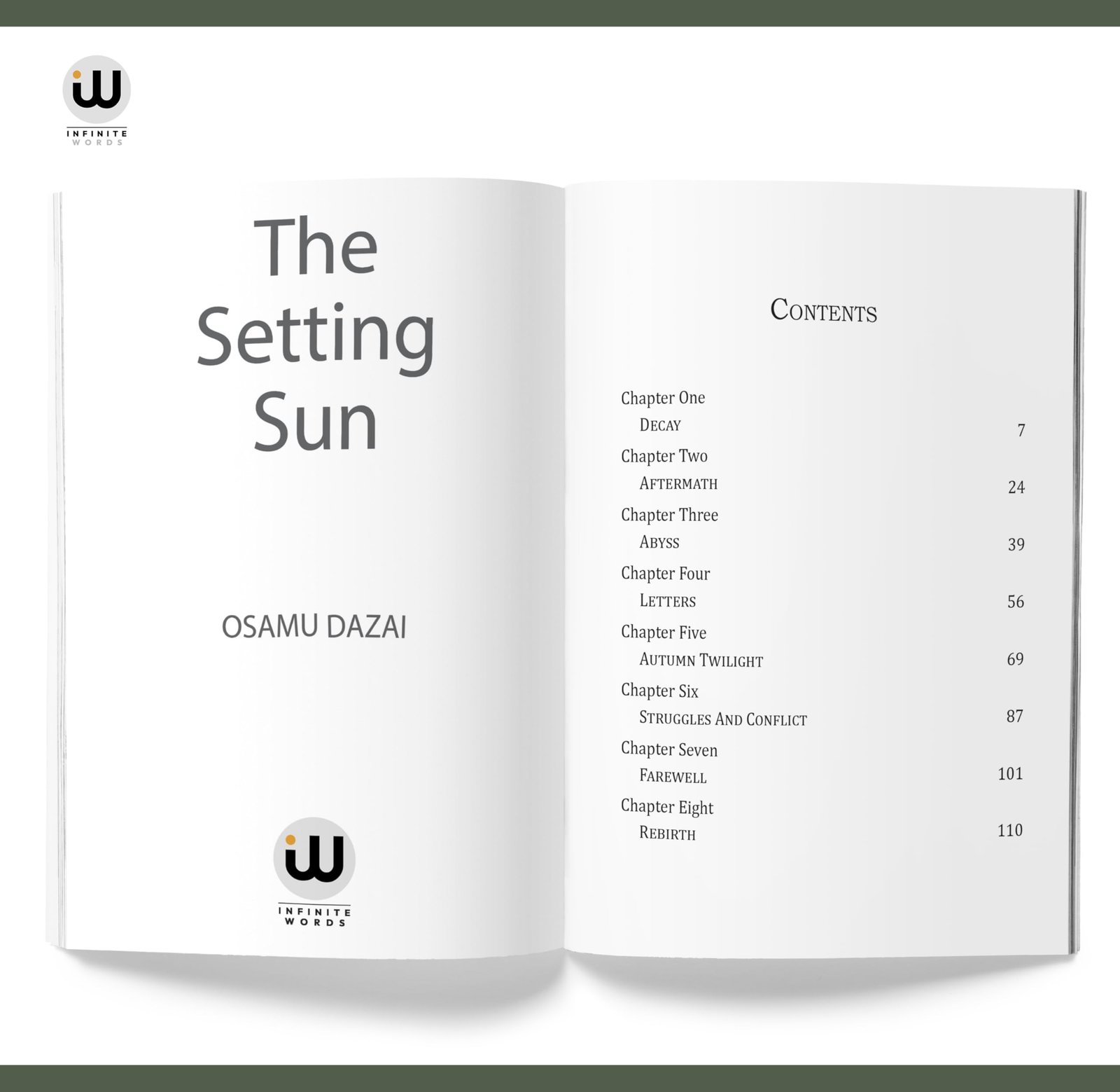 The Setting Sun | Osamu Dazai | English Book Novels | Japanese Literature | Classic Postwar | Japan Fiction Modern Japanese Novel | No Longer Human Schoolgirl | Kazuko & Naoji | Decline Of Aristocracy - Image 3