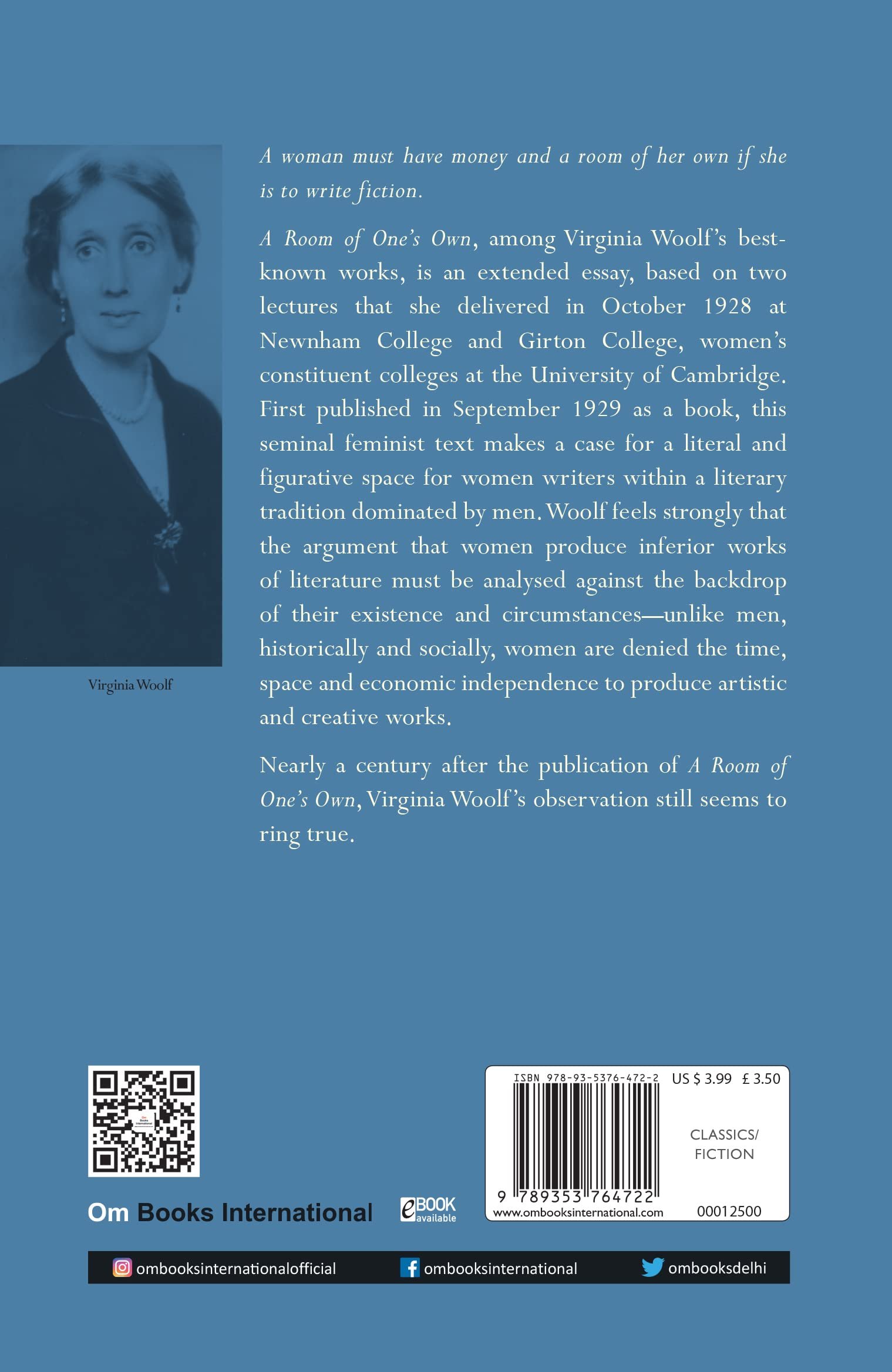 A Room of Ones Own - Unabridged English Classics - Virginia Woolf books (The Originals) - Image 2