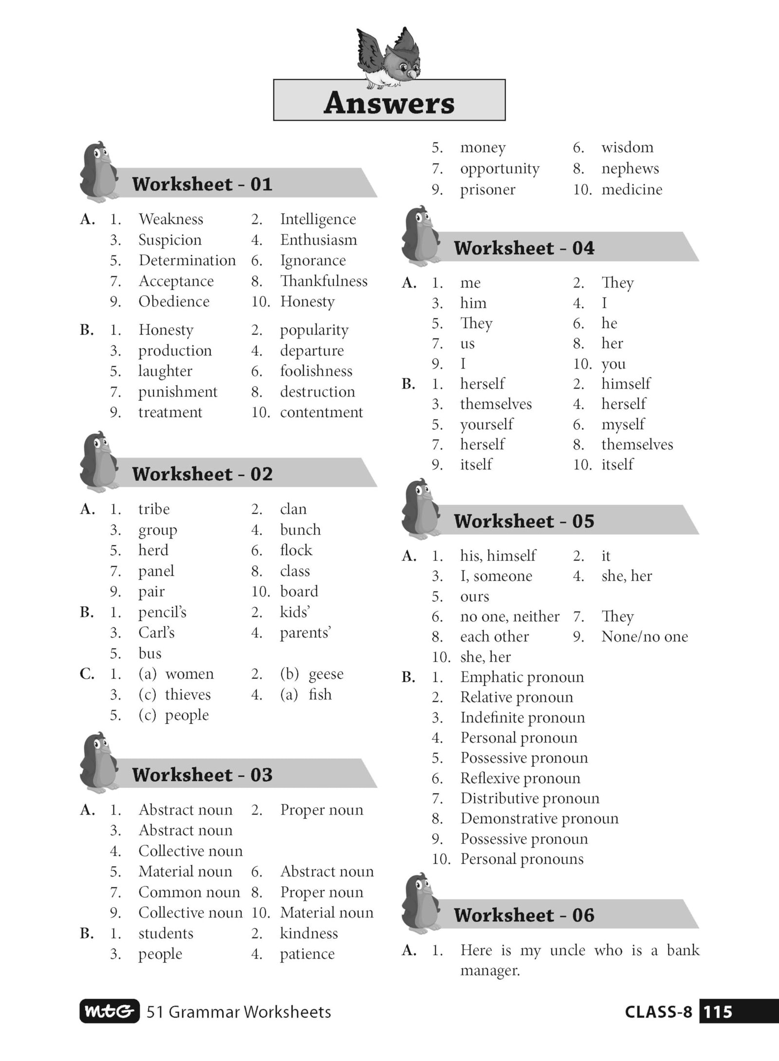 MTG 51 English Grammar Worksheets Class 8 – Grammar Work books to practice English concepts in interactive way (Based on CBSE/NCERT) - Image 4