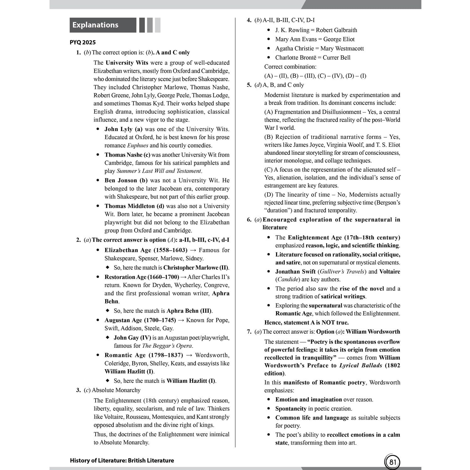 PW CUET PG English Literature Concept Theory and 6 Years PYQ Book (2026-2021) | Ideal for JMI, BHU, DU, & Other Central & Universities - Image 2