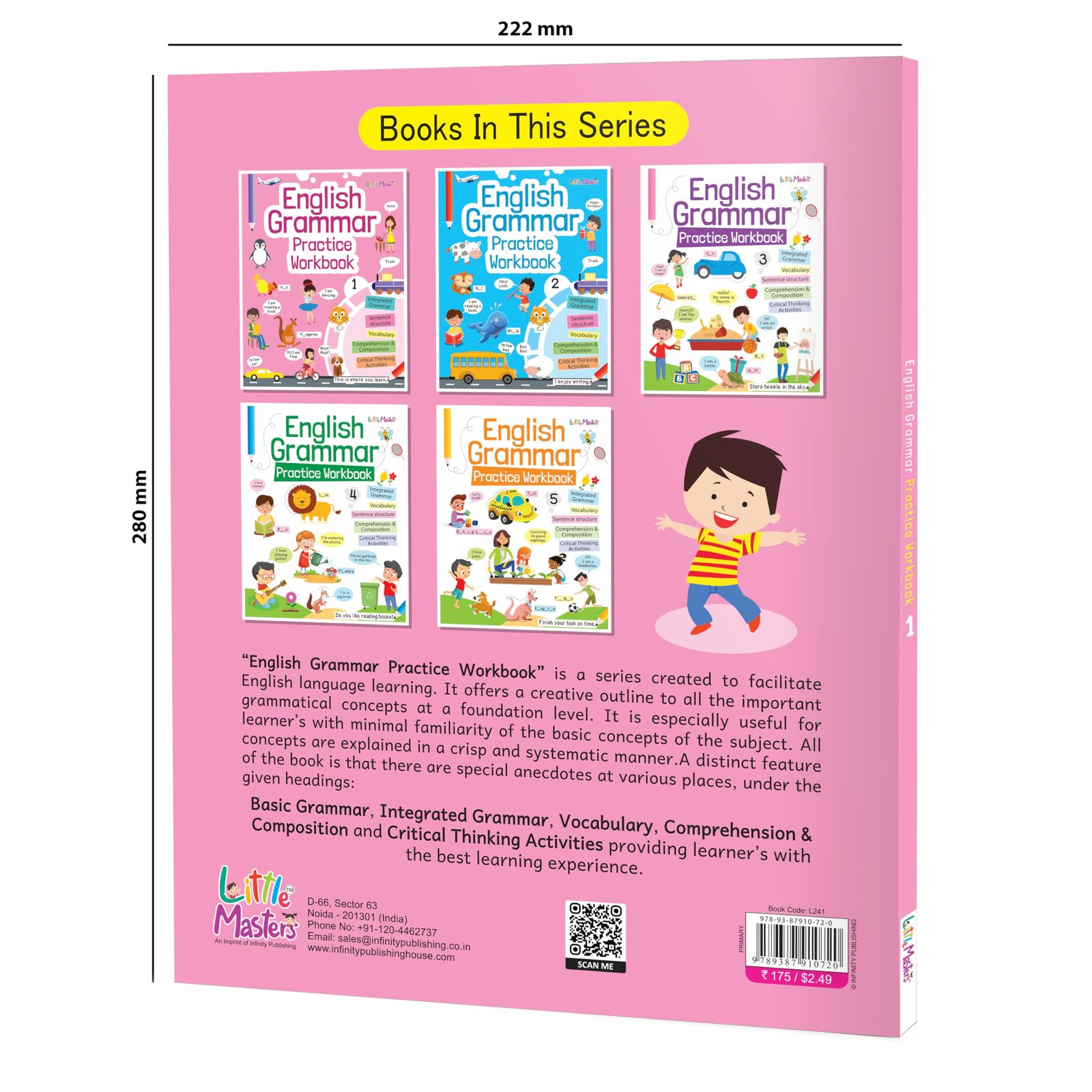 English Grammar Practice Workbook-1|Integrated Grammar|Sentence Structure|Vocabulary|Comprehension & Composition|Critical Thinking Activities| Grammar Practice Workbook For Kids - Image 9