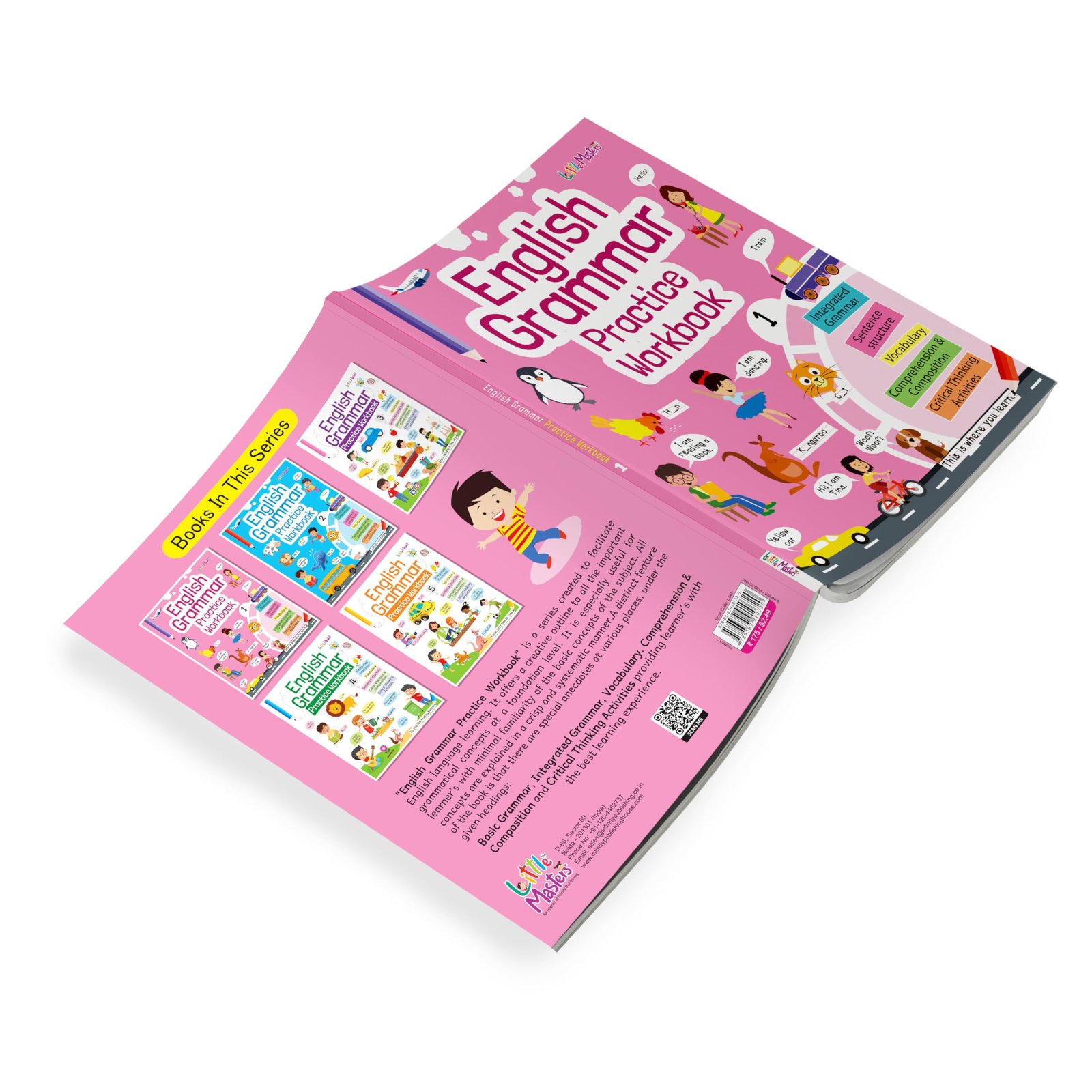 English Grammar Practice Workbook-1|Integrated Grammar|Sentence Structure|Vocabulary|Comprehension & Composition|Critical Thinking Activities| Grammar Practice Workbook For Kids - Image 8