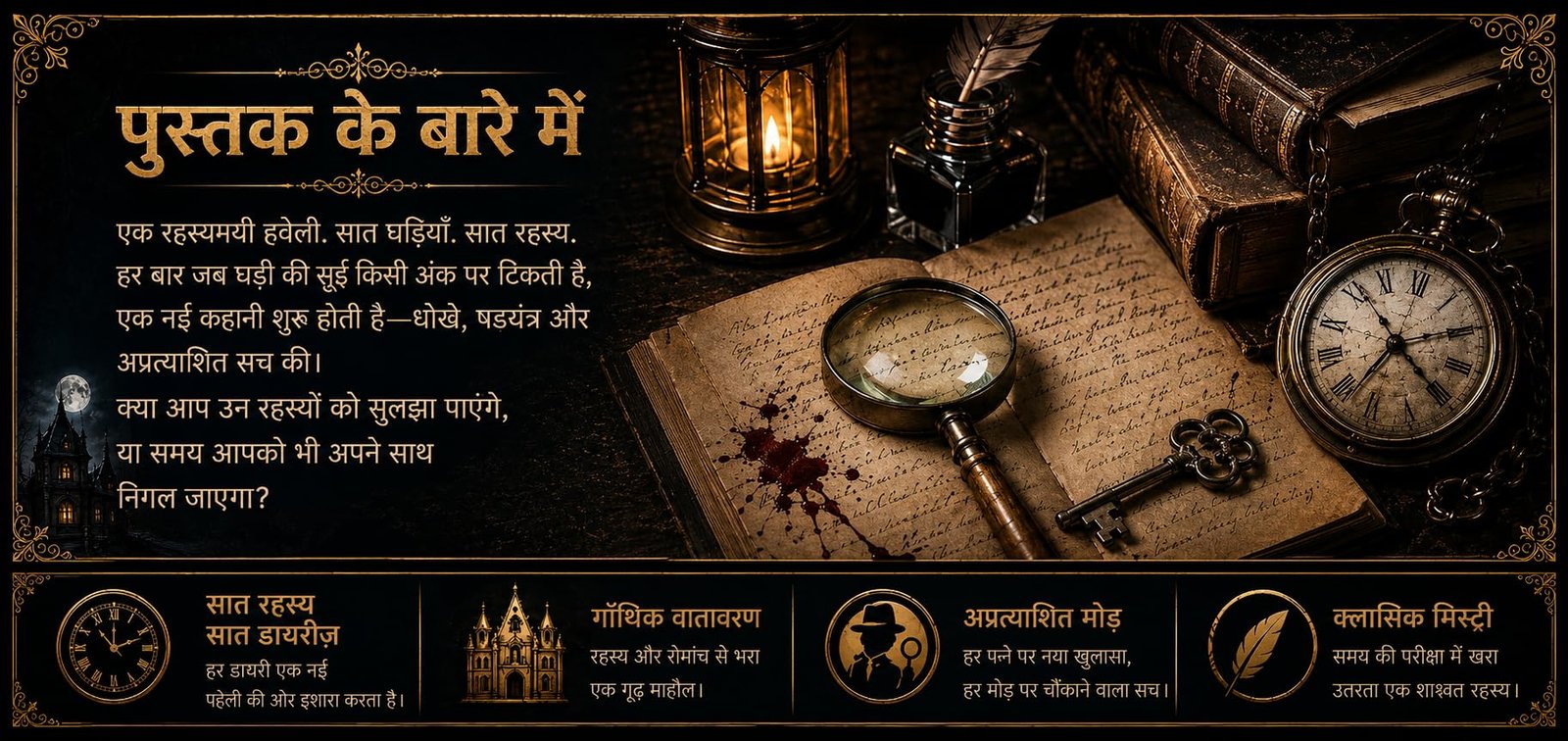 Seven Dials Mystery in Hindi सेवन डायल्स मिस्ट्री (सचित्र और परिशोधित) “सात घड़ियाँ बजती हैं... और हर बार एक नया रहस्य जाग उठता है” - Image 5