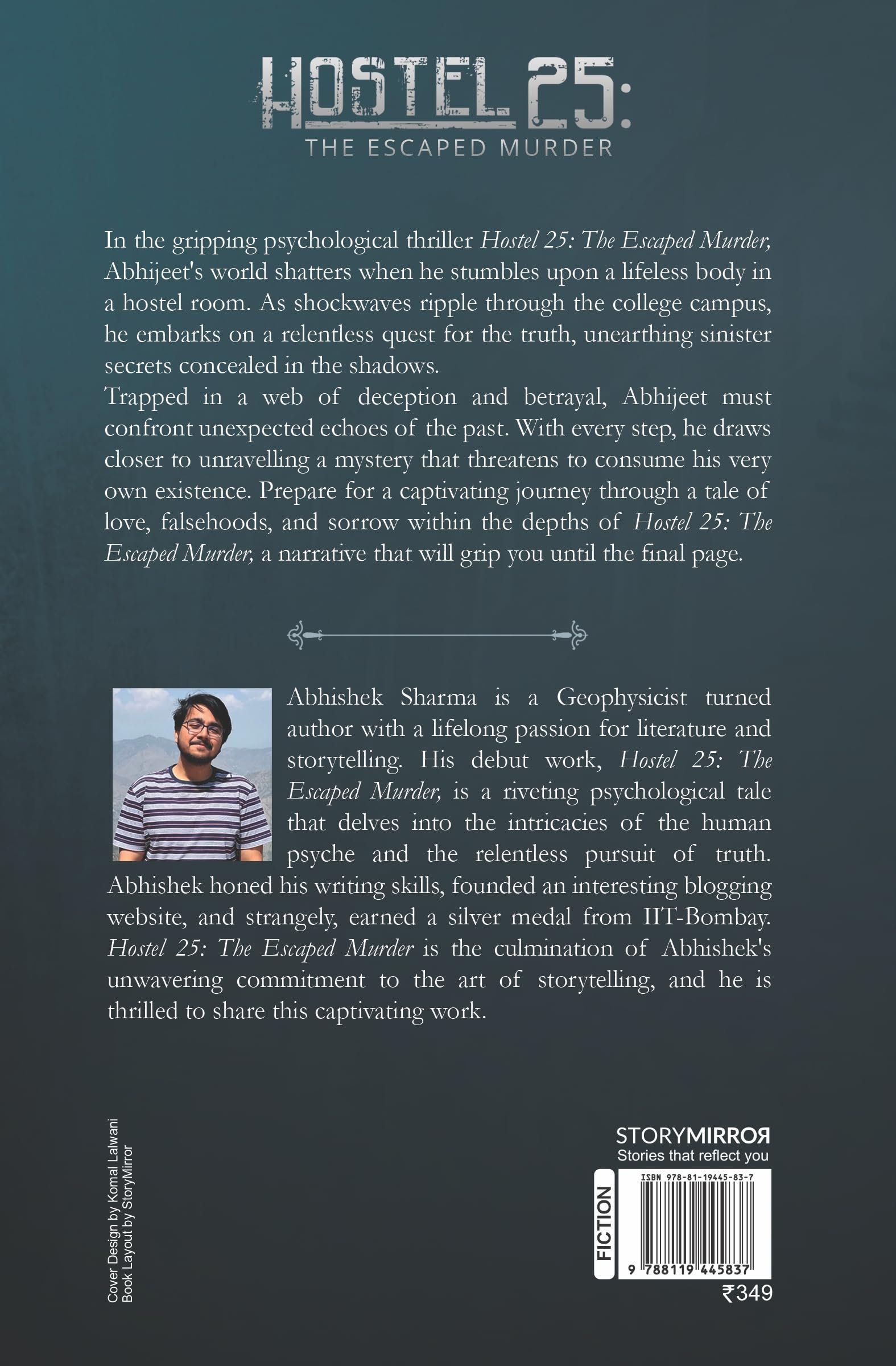Hostel 25: The Escaped Murder | Psychological Thriller Mystery Novel | Suspense Crime Fiction Set in College Hostel | Murder Mystery Book with Twists & Dark Secrets | By Abhishek Sharma - Image 2