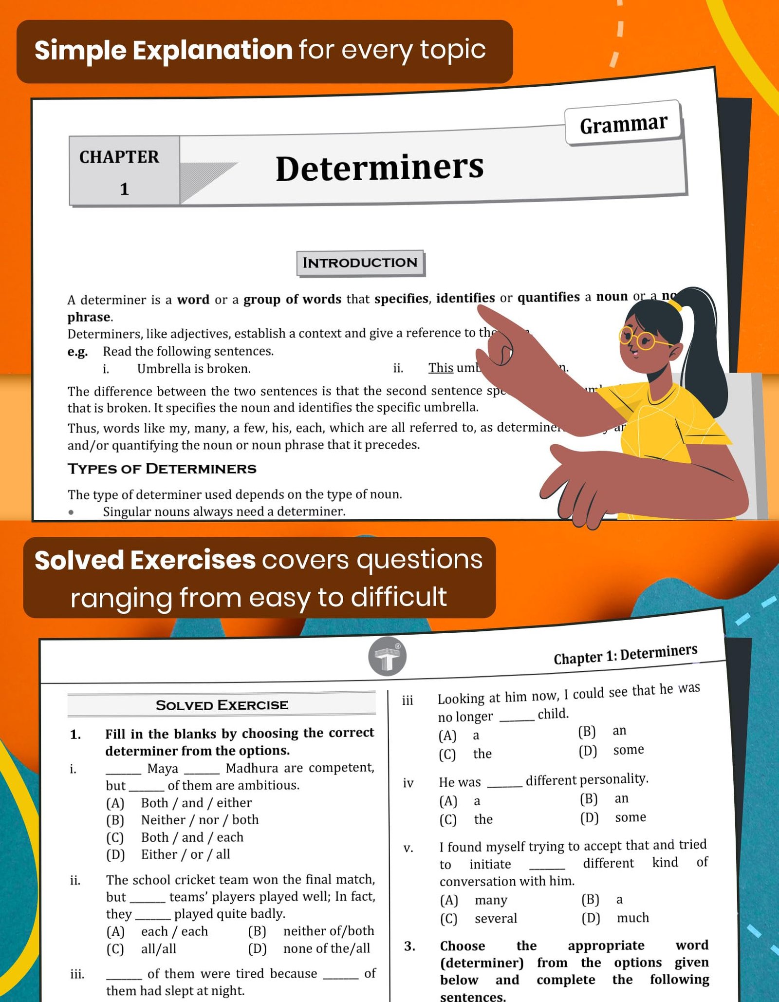 CBSE Class 10 English Grammar Notes Book | Solved and Practice Exercises based on NCERT Syllabus | Topicwise X CBSE Board Exam Questions with Solution - Image 5
