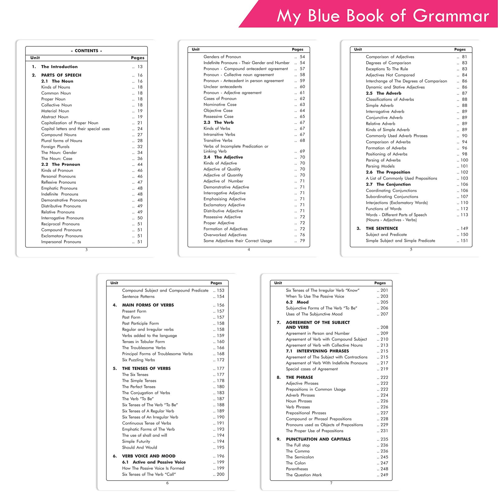 My Blue Book of Grammar with Answers Teachers created material recommended for all students | Practical English Grammar Vocabulary and Composition - Image 3